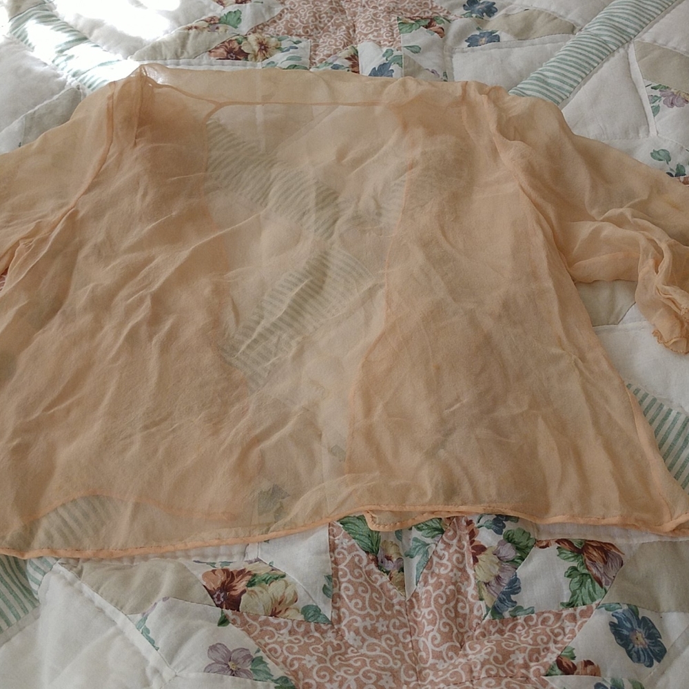 3 PIECE 1920s-30s SILK INCREDIBLE CHIFFON ENSEMBLE - Picture 11 of 16